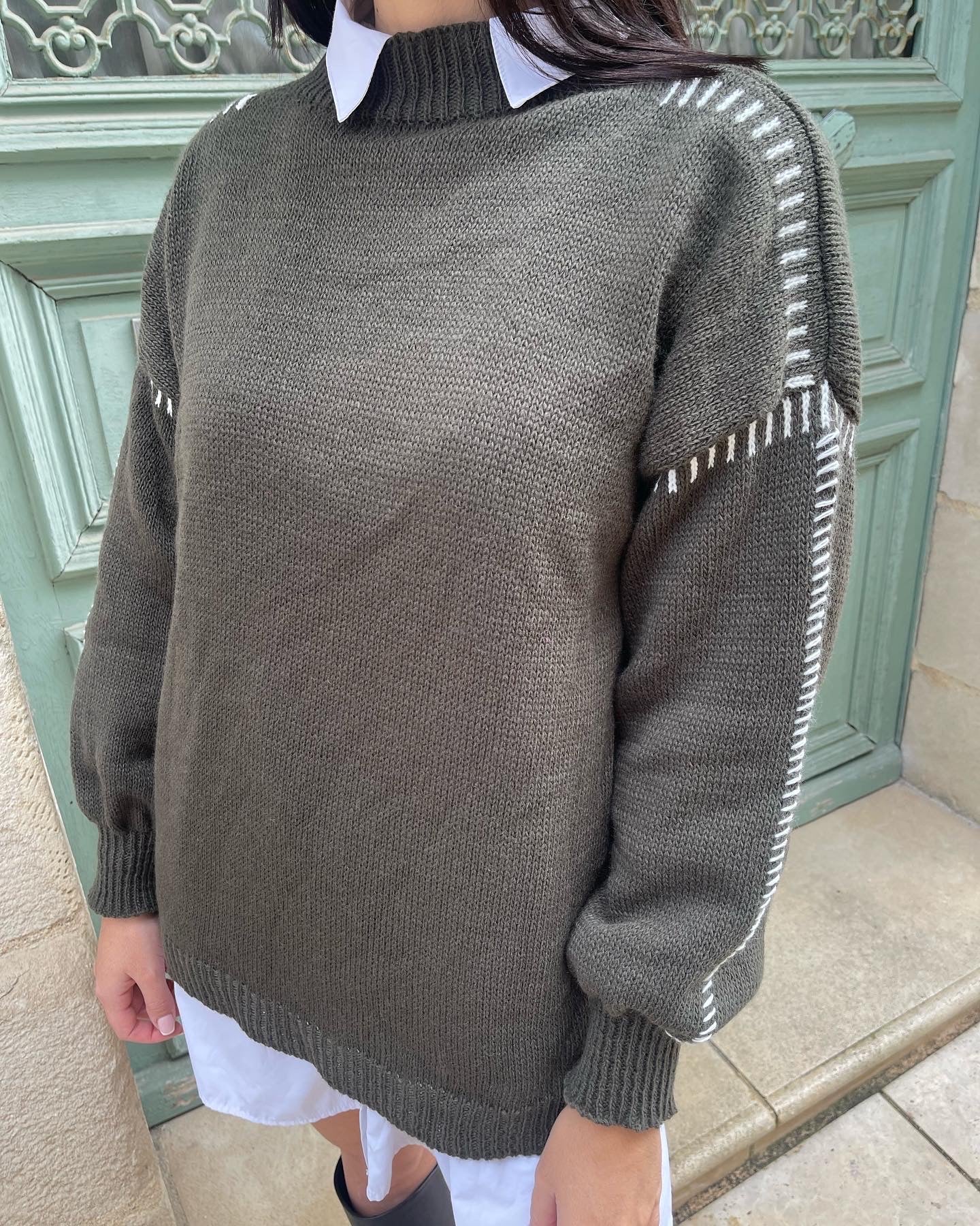 Pull JULIE kaki
