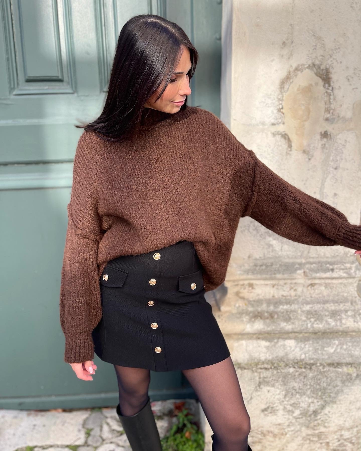 Pull LOU marron